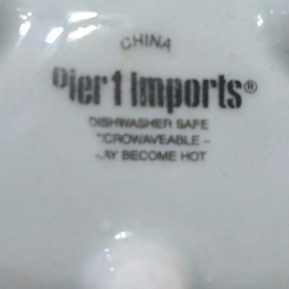 Pier 1 Imports Ceramic Oval Trinket Dish